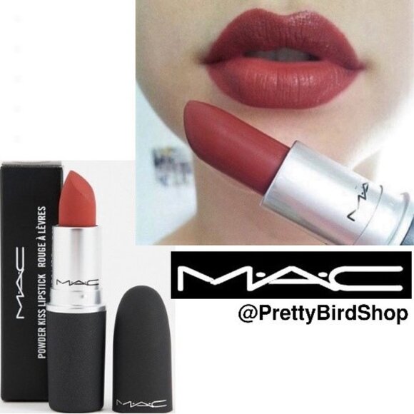 MAC DEVOTED TO CHILI 916 Lipstick NIB Powder Kiss - Picture 6 of 7
